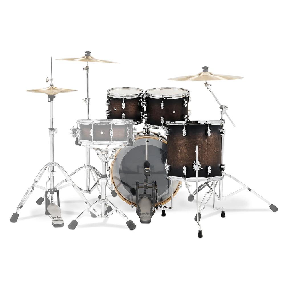 Foto 4 pulgar | Batería Shell Pack Concept Maple Pacific Drums Arce Europeo Satin Charcoal Burst