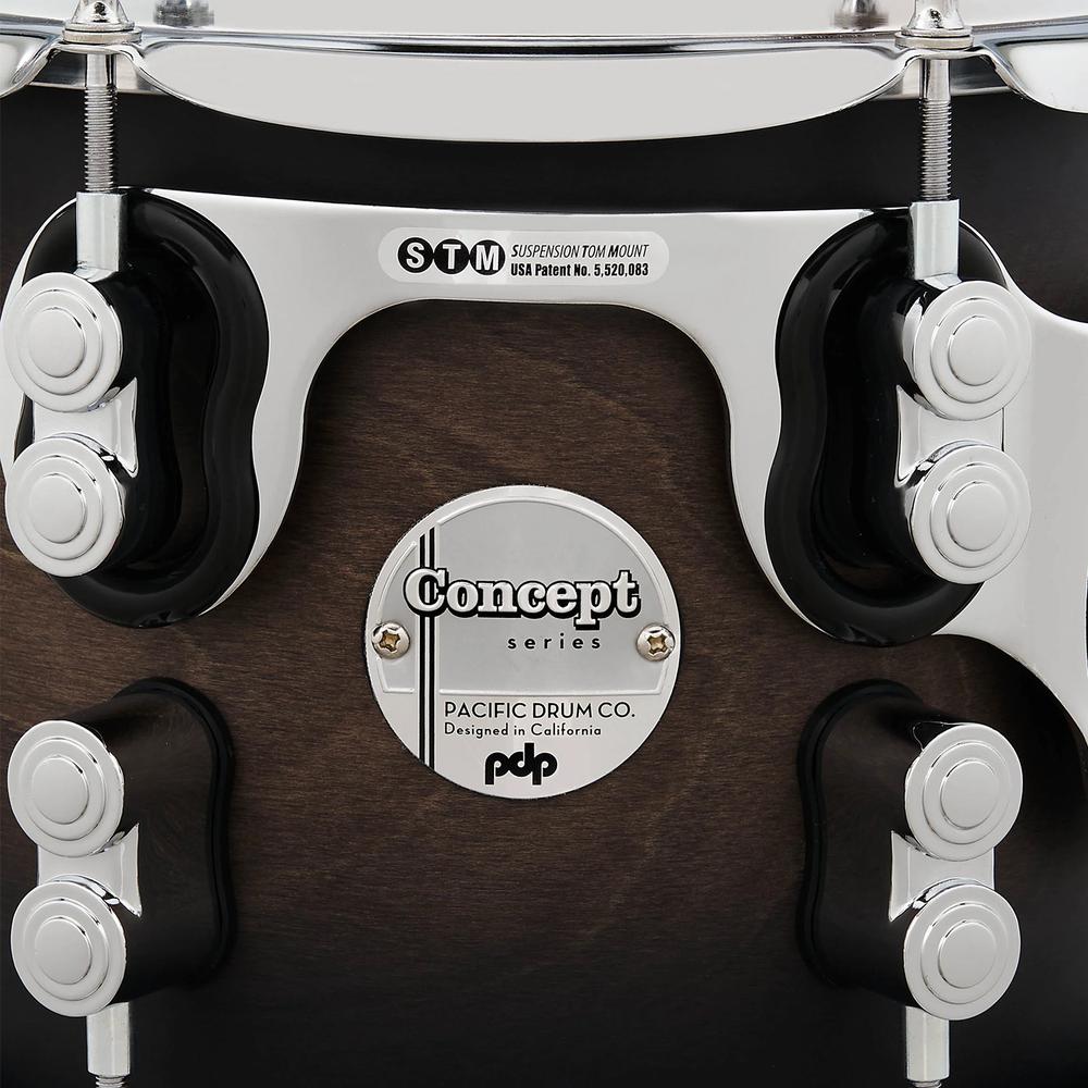 Foto 5 pulgar | Batería Shell Pack Concept Maple Pacific Drums Arce Europeo Satin Charcoal Burst