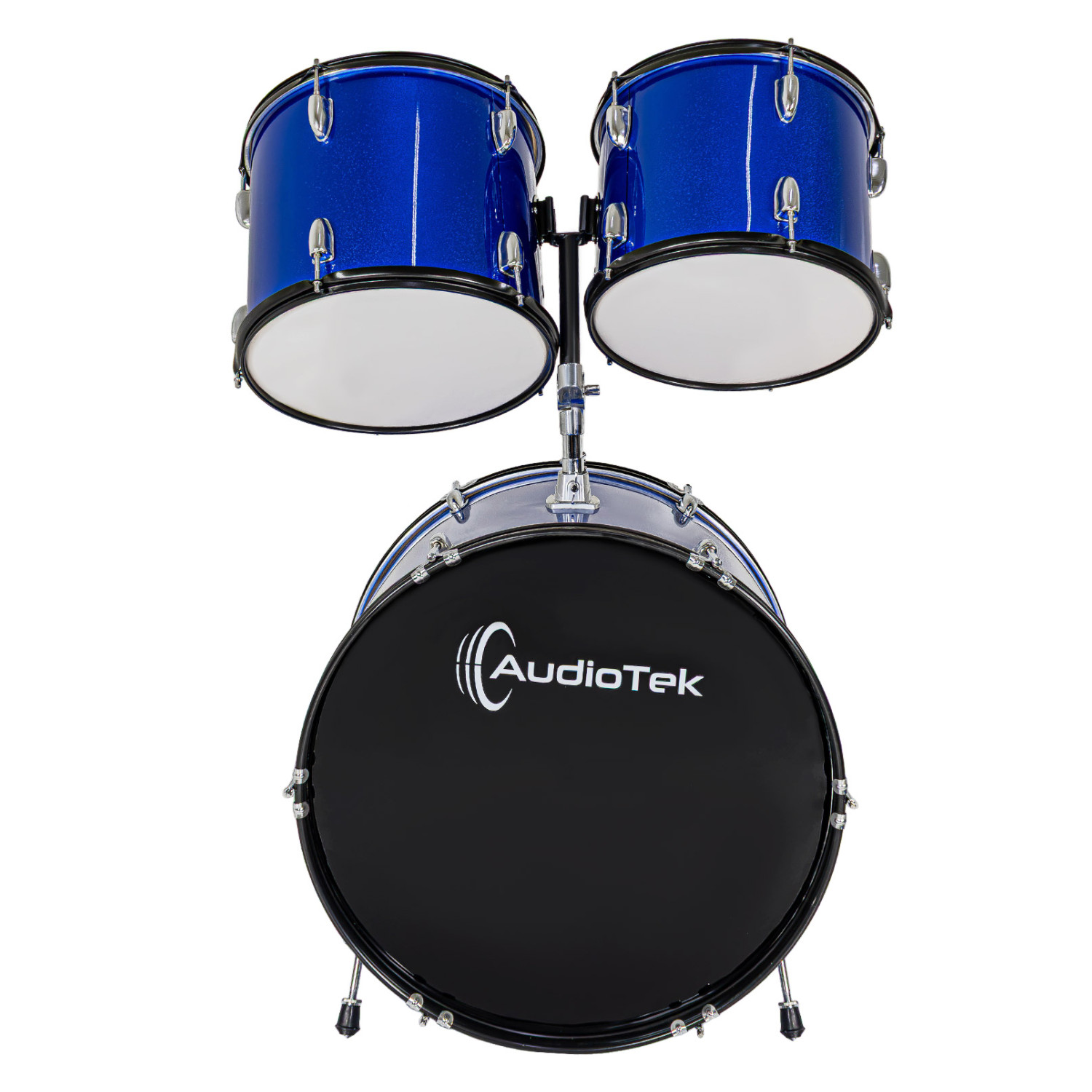 Foto 8 pulgar | Batería Musical Acustica Audiotek 23 Pulgadas Azul