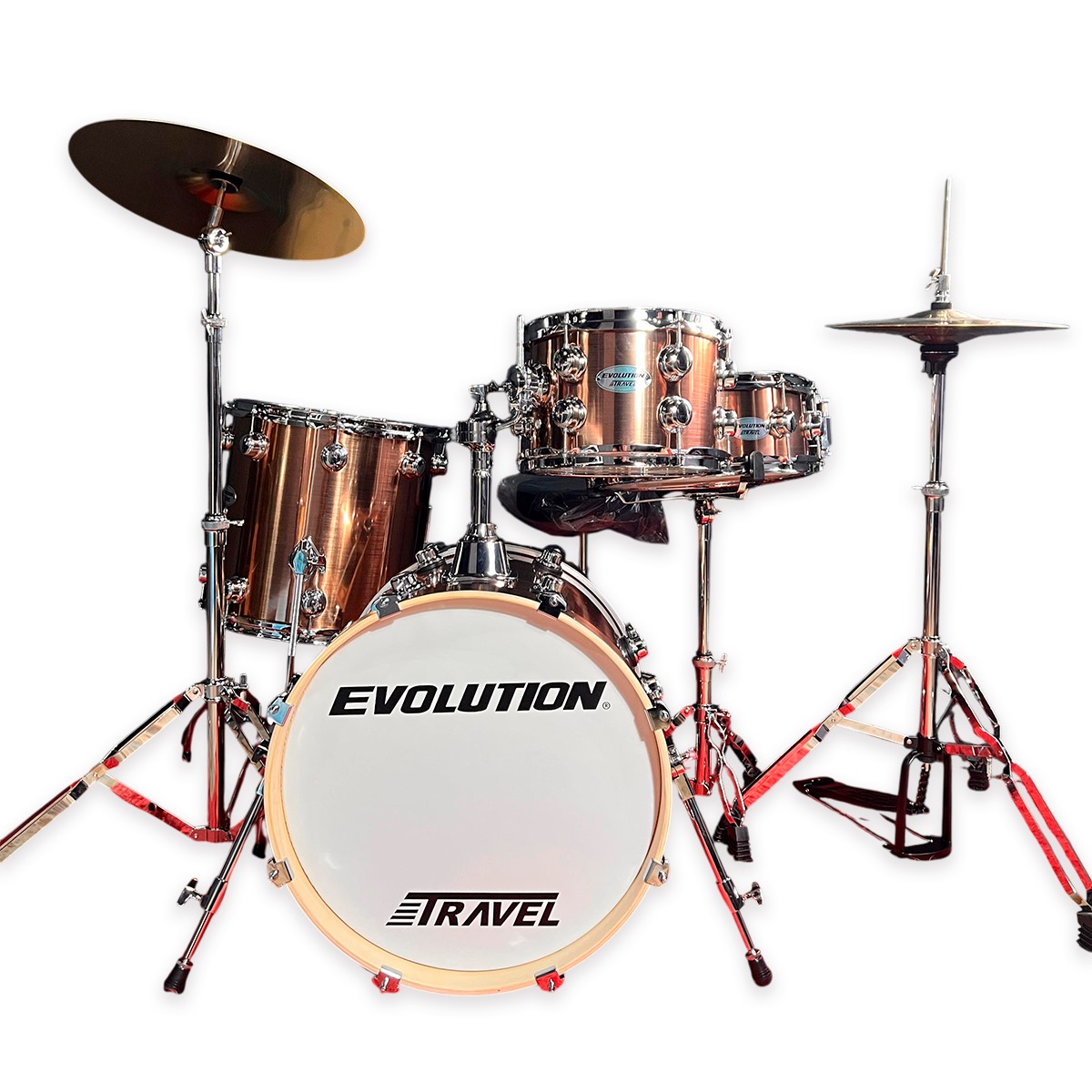 Foto 2 pulgar | Batería Acústica Evolution Jpx4-18-br-003 – 4 Piezas | Color Dorado Brillante