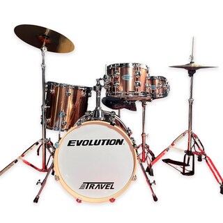 Foto 1 | Batería Acústica Evolution Jpx4-18-br-003 – 4 Piezas | Color Dorado Brillante