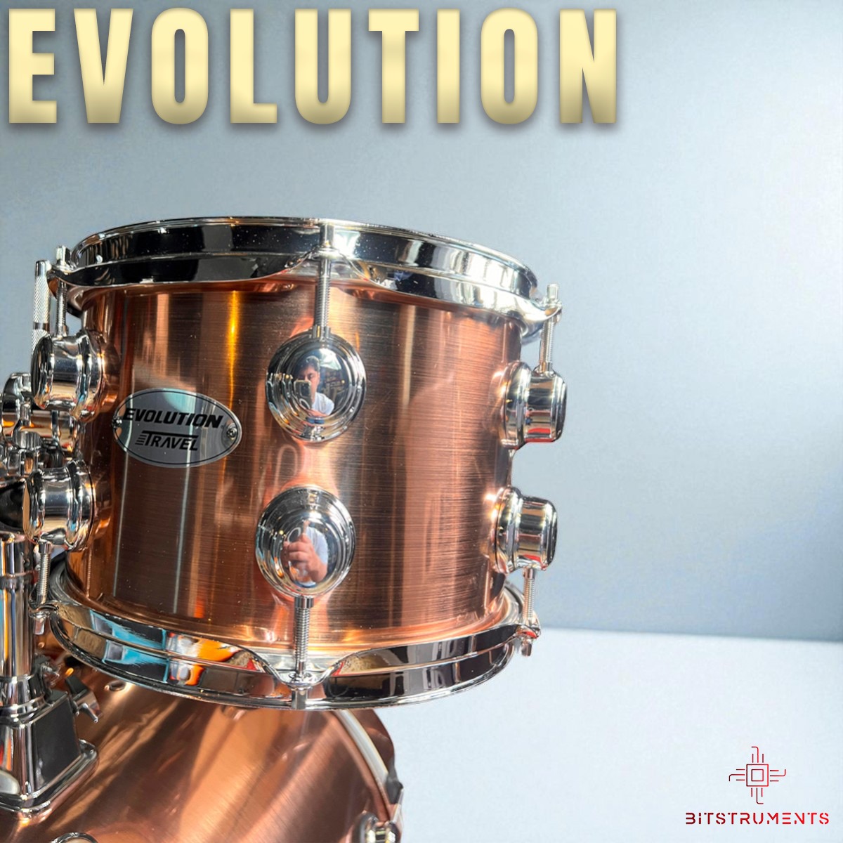 Foto 4 pulgar | Batería Acústica Evolution Jpx4-18-br-003 – 4 Piezas | Color Dorado Brillante