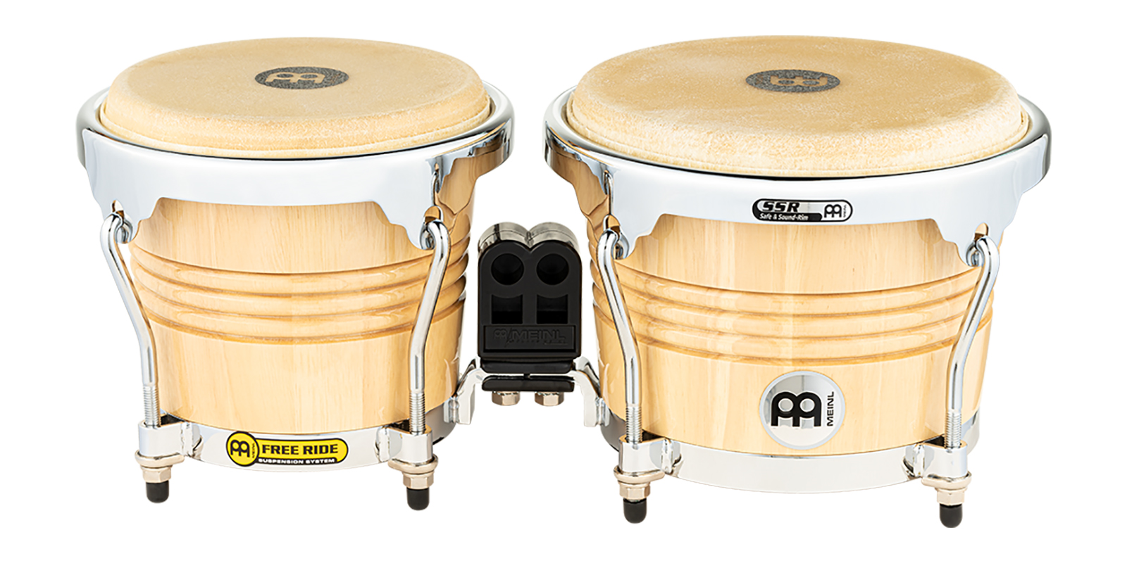 Meinl Fwb-200 Nat Bongos Madera 6 3/4 Y 8 Pulgadas Percusión