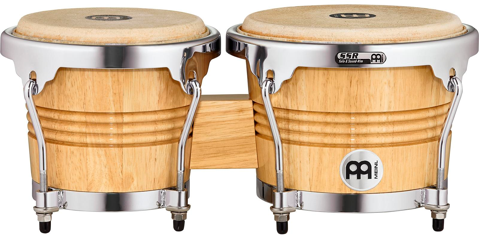 Meinl Wb200nt-ch Bongos Madera 6 3/4 Y 8 Pulgadas Percusión