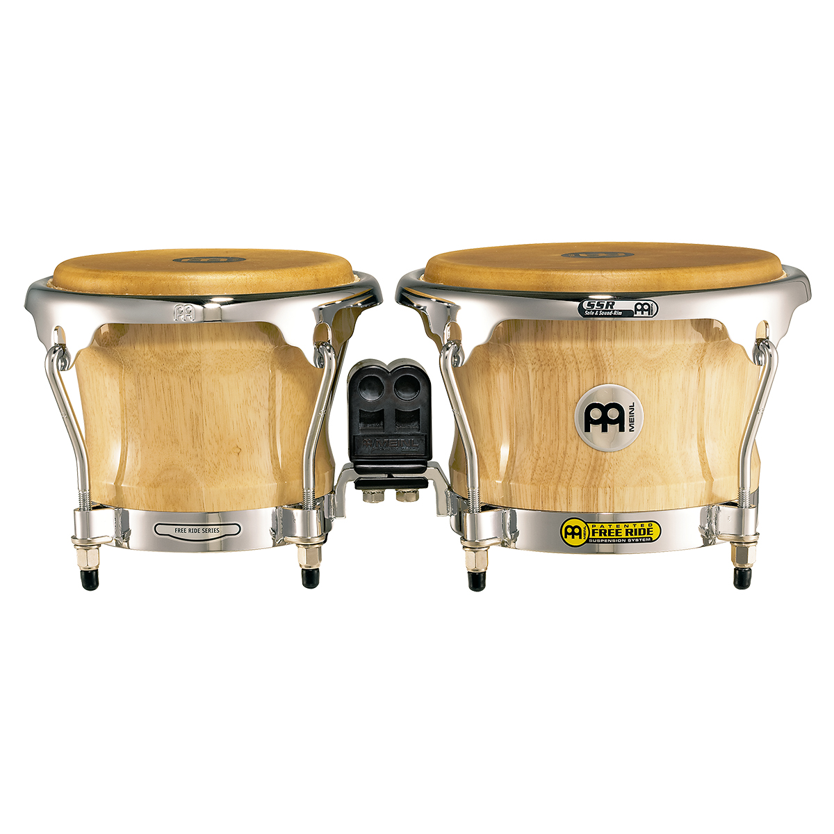 Nat Bongos Madera Meinl FWB-400 Beige 7 y 8-1/2 Pulgadas