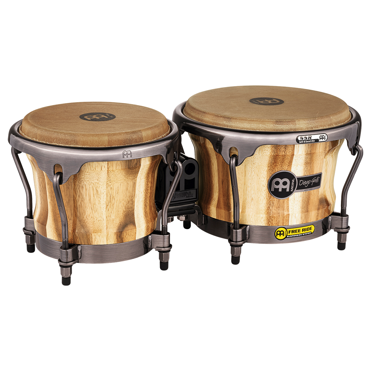 Bongos de Madera Meinl DG400CW Marrones 7 y 8.5 Pulgadas