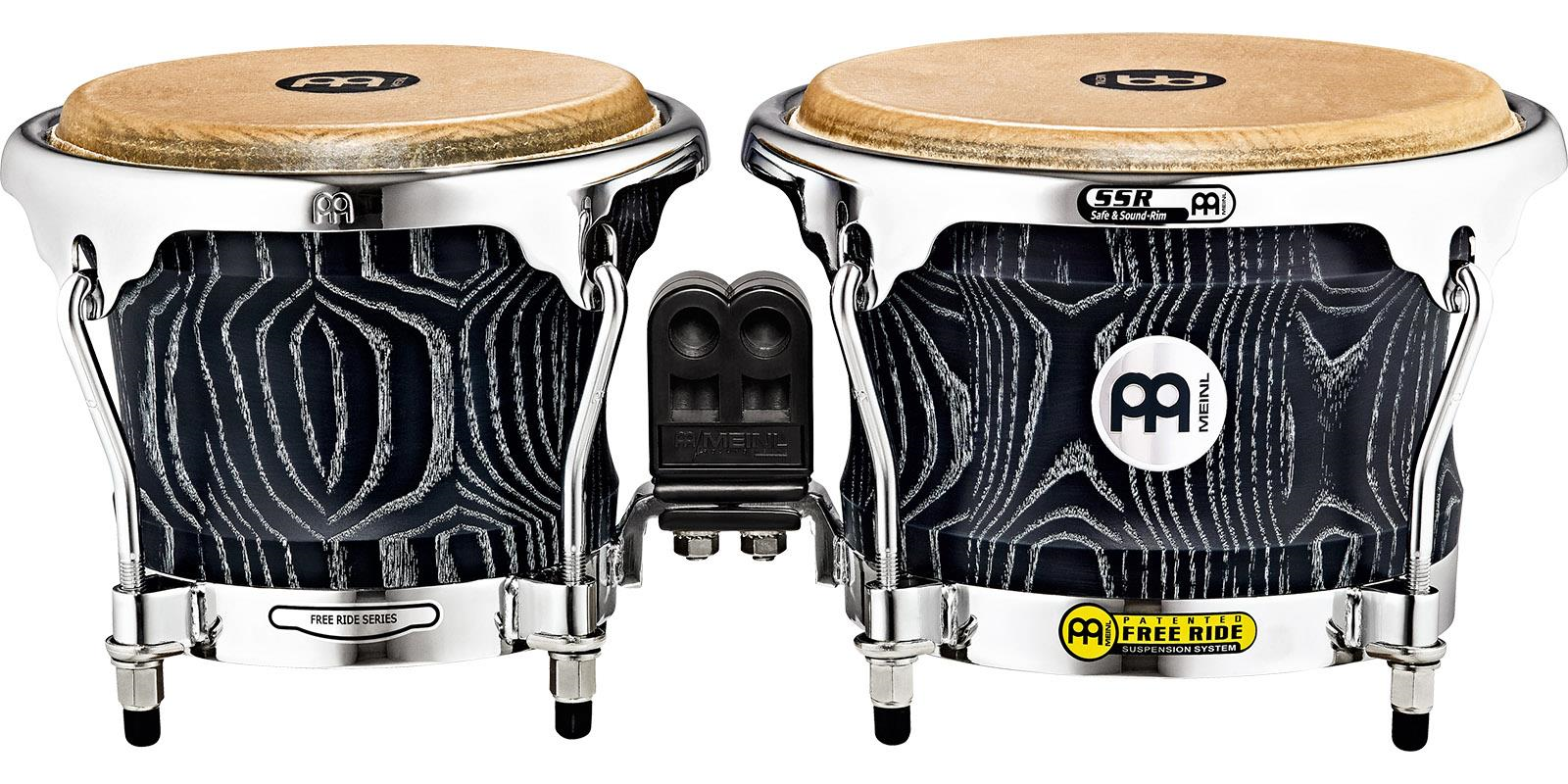 VBK Bongo Tambor Meinl WB400 Negros 7 y 8.5 Pulgadas Woodcraft