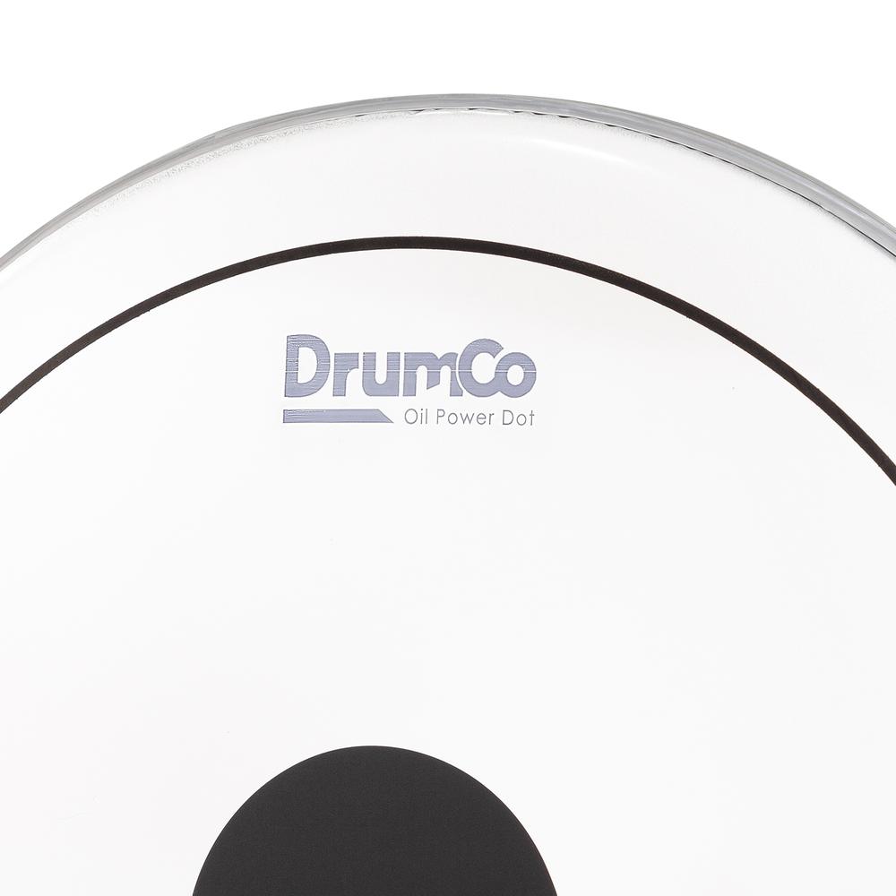 Foto 4 pulgar | Parche para Batería Oil Power Dot De 16" Drumco Dr-16dpobpd Transparente Doble Capa