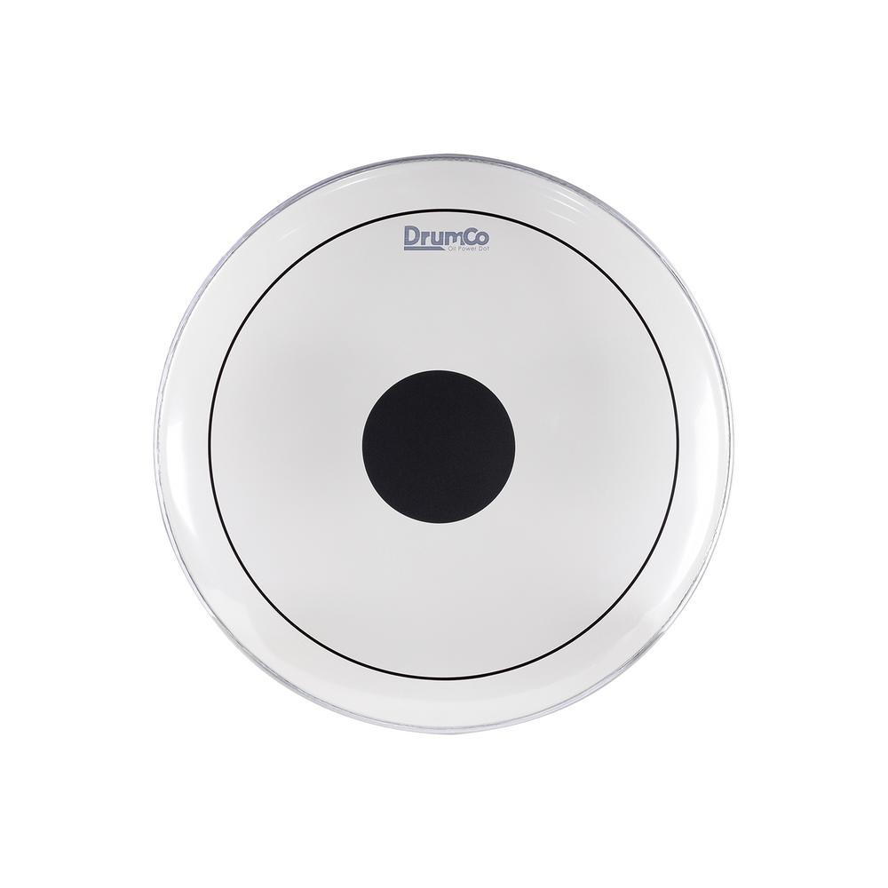 Parche para Bombo Oil Power Dot de 22” Drumco Dr-22dpobpd Transparente