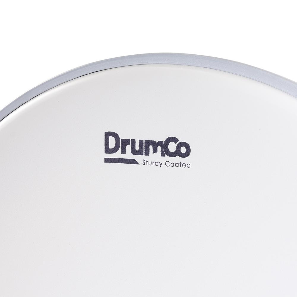 Foto 4 pulgar | Parche para Batería Sturdy Coated de 13” Drumco DR-13SCSP Blanco Rugoso