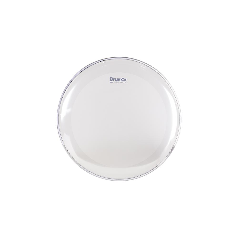 Parche para Batería Reinforce Clear 2 SR de 14” DRUMCO DR-14RCSRW-2P Color Blanco doble capa