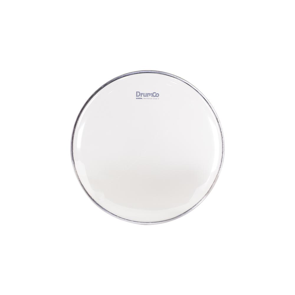 Parche para Batería Reinforce Clear 2 de 12” DRUMCO DR-12RC2 Color Blanco Doble Capa