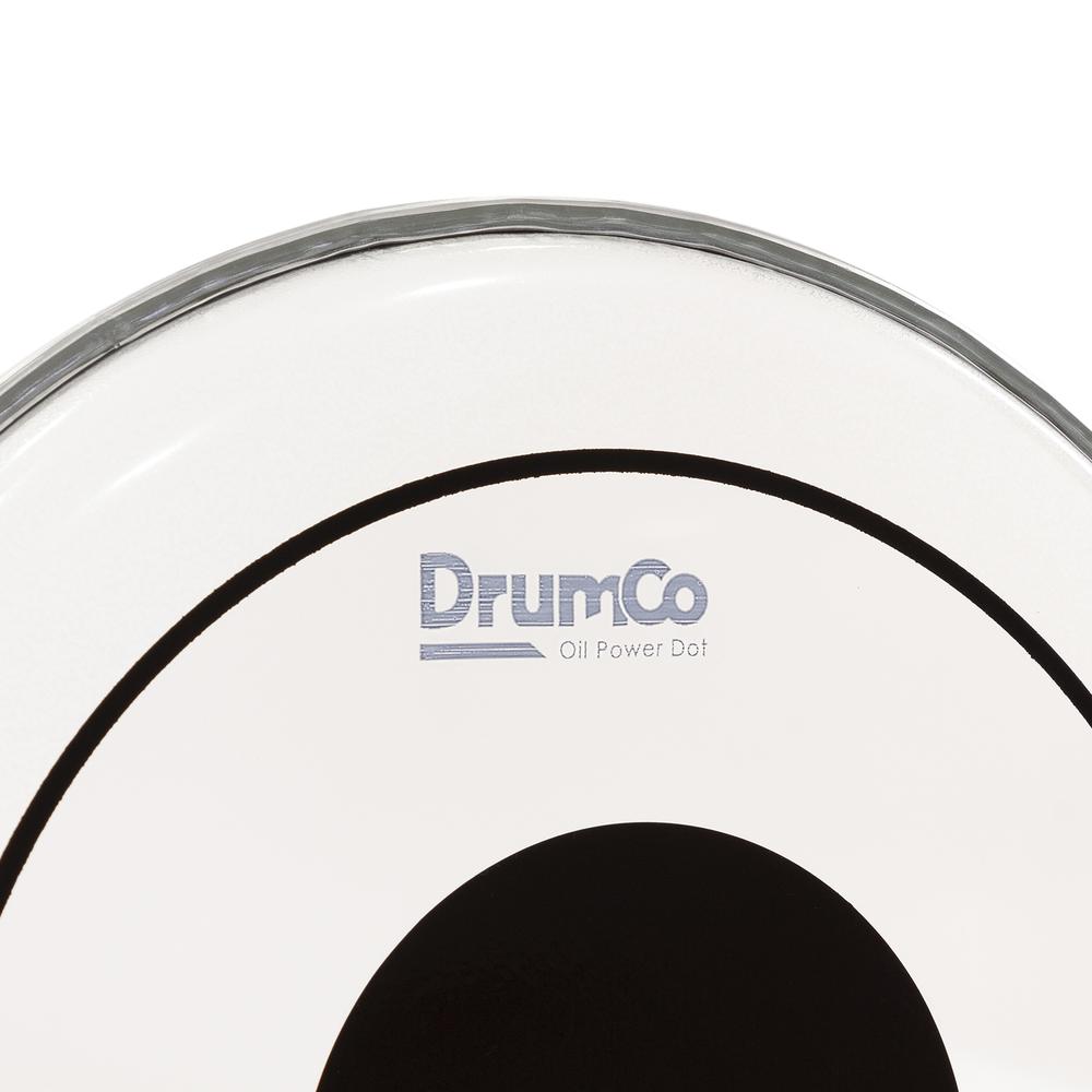 Foto 2 | Parche para Batería Oil Power Dot de 10” DRUMCO DR-10DPOBPD Color Blanco Doble Capa