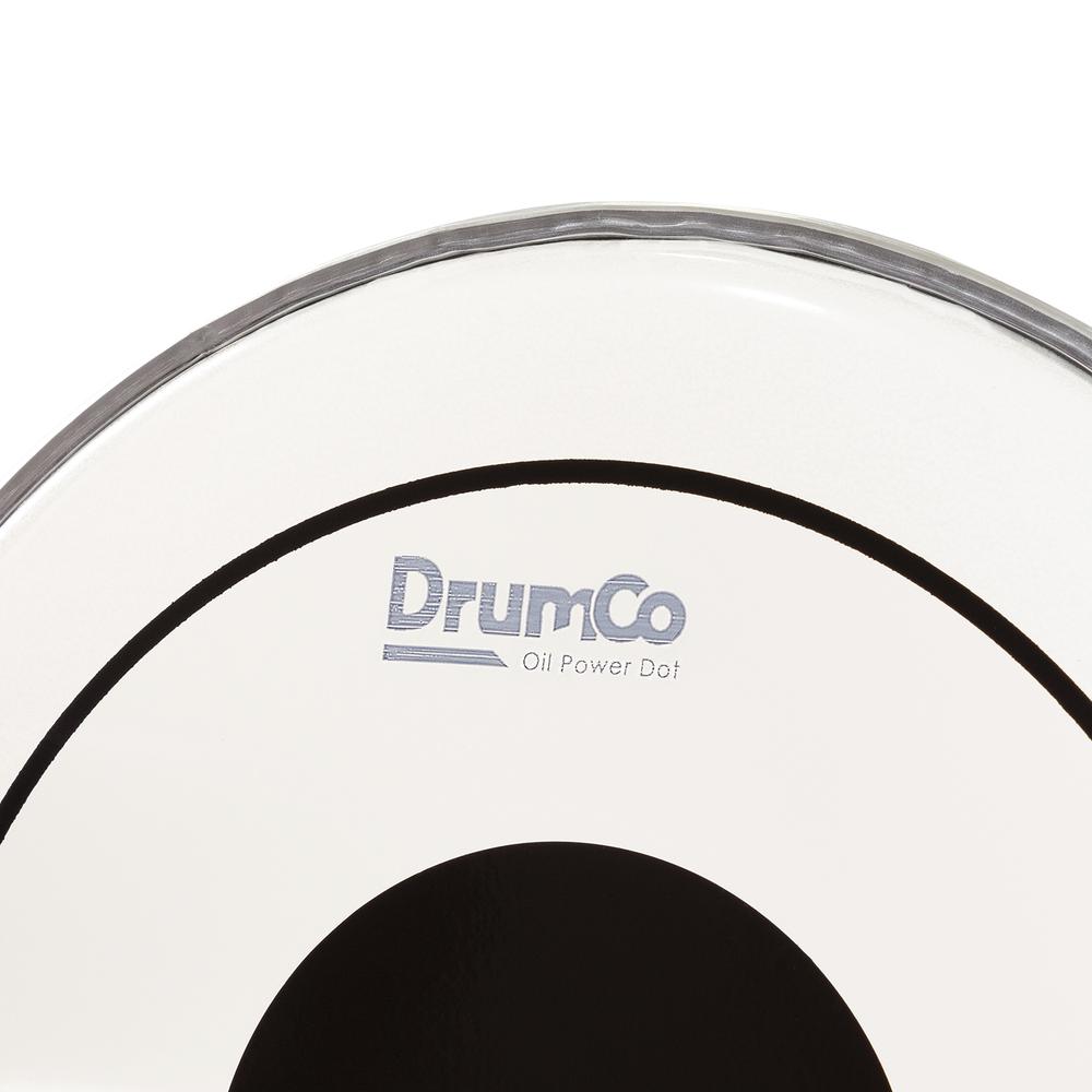 Foto 4 pulgar | Parche para Batería Oil Power Dot de 10” DRUMCO DR-10DPOBPD Color Blanco Doble Capa