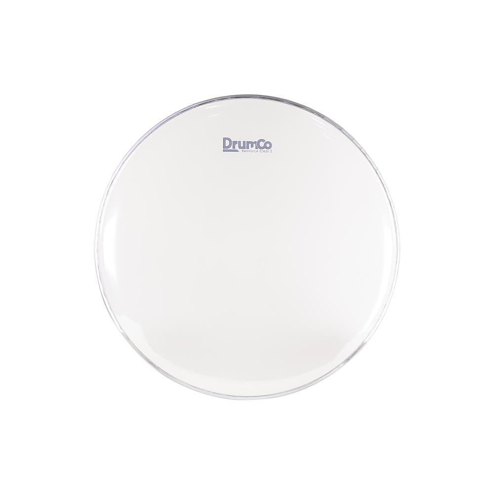 Parche para Batería Reinforce Clear 2 de 20” Drumco DR-20RC2 Color Blanco Doble Capa