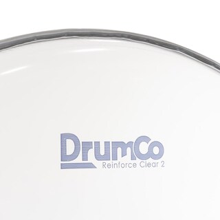 Foto 2 | Parche para Batería Reinforce Clear 2 de 20” Drumco DR-20RC2 Color Blanco Doble Capa