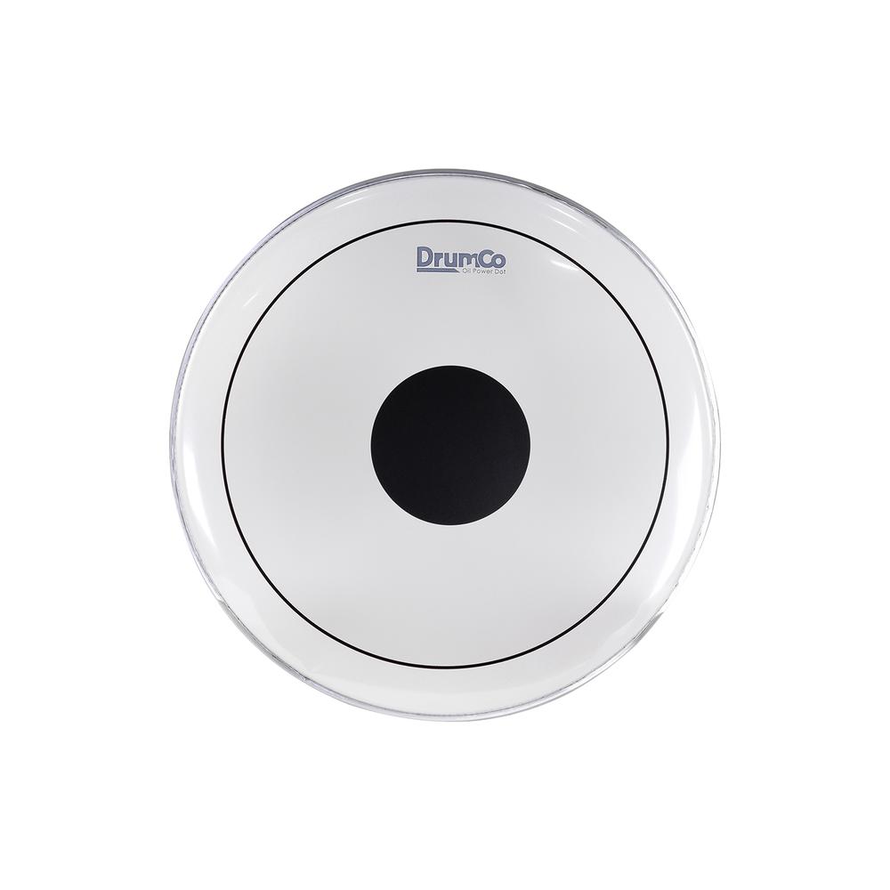 Foto 2 pulgar | Parche para Bombo Oil Power Dot de 20” Drumco Dr-20dpobpd Blanco