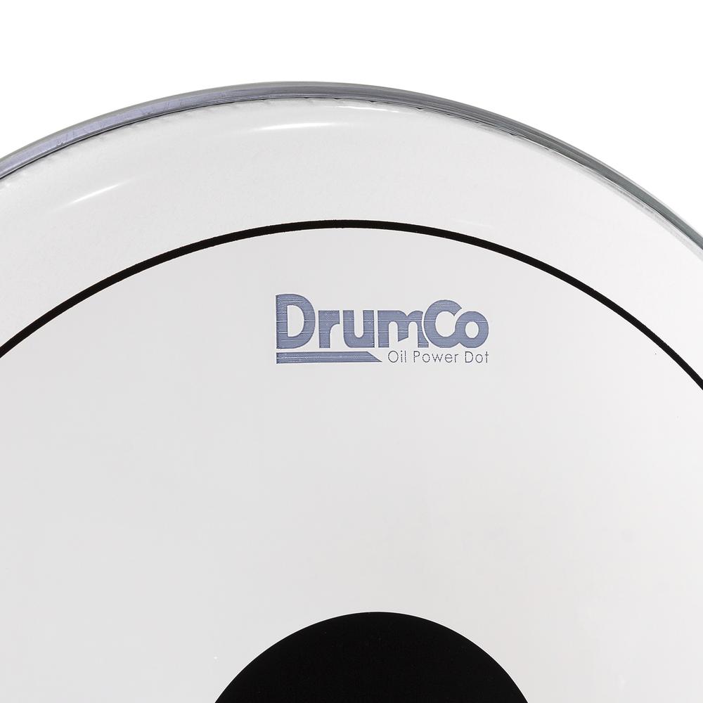 Foto 3 pulgar | Parche para Bombo Oil Power Dot de 20” Drumco Dr-20dpobpd Blanco