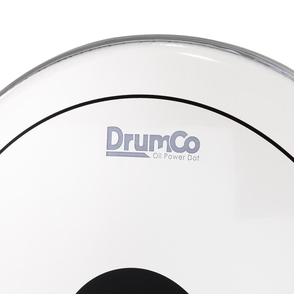 Foto 4 pulgar | Parche para Bombo Oil Power Dot de 20” Drumco Dr-20dpobpd Blanco
