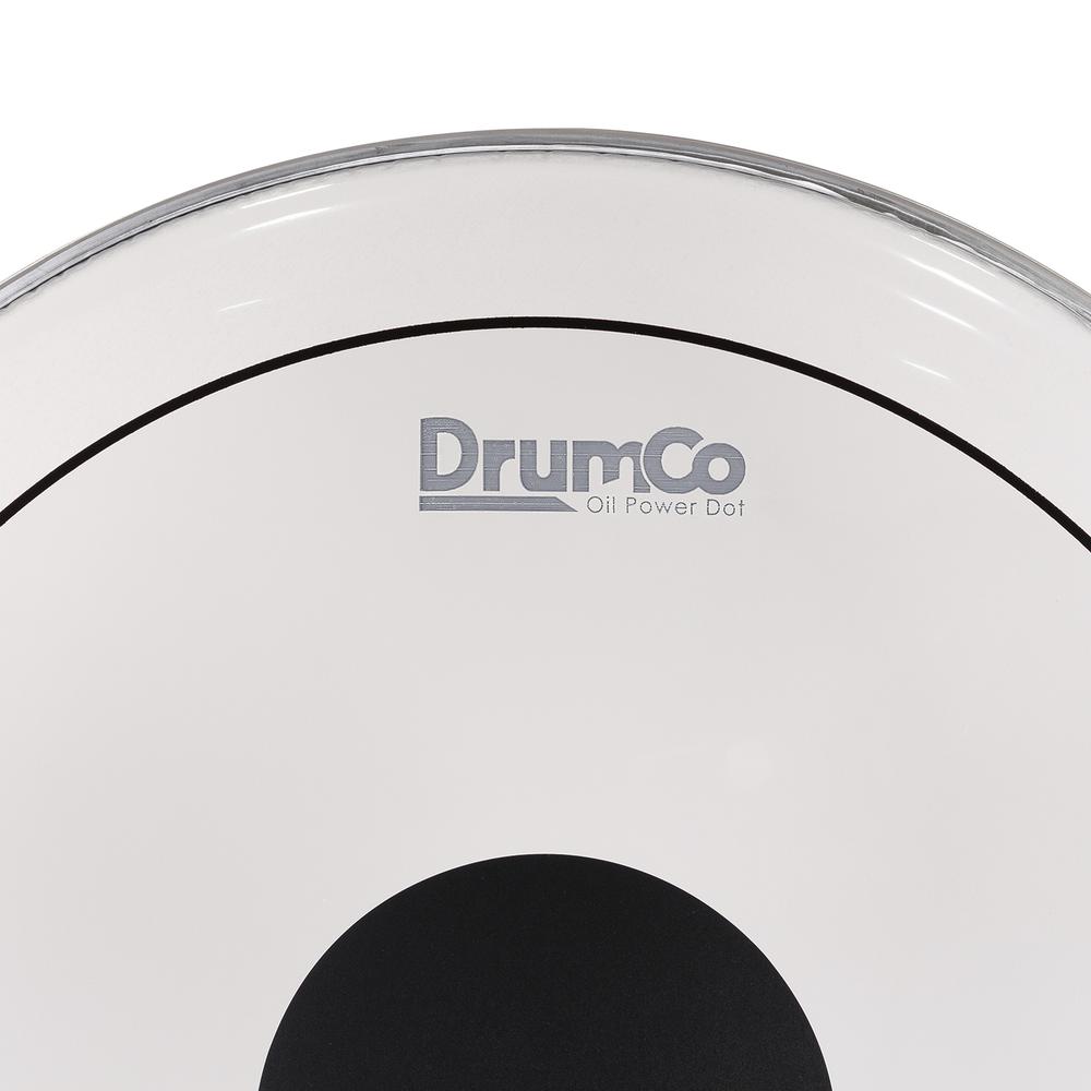 Foto 4 | Parche para Bombo Oil Power Dot de 20” Drumco Dr-20dpobpd Blanco