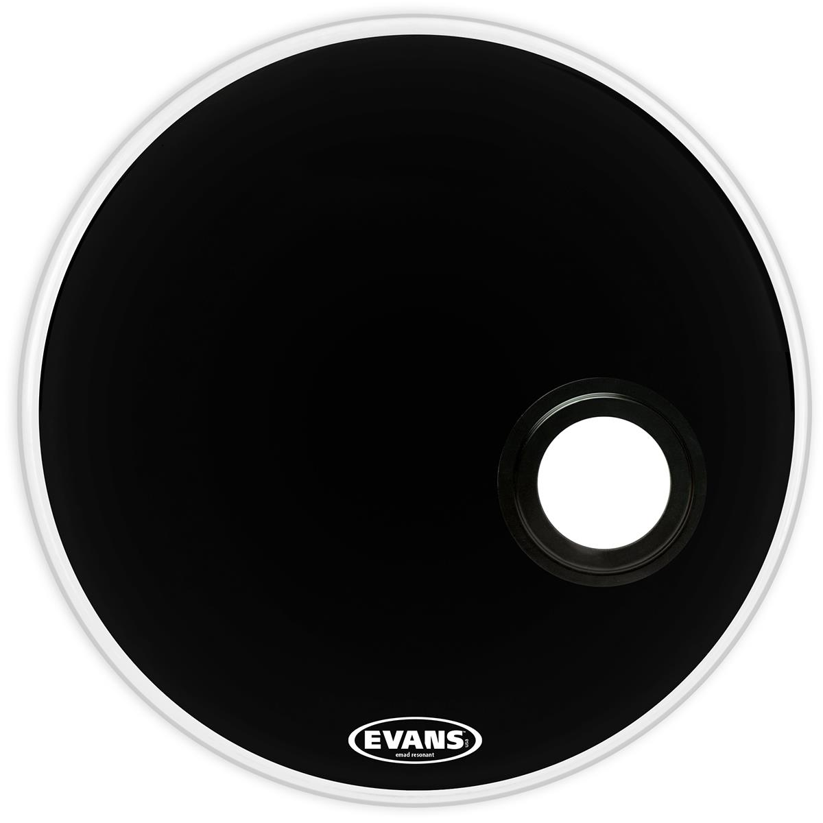 Parche Evans 20" para Bombo de Batería Negro