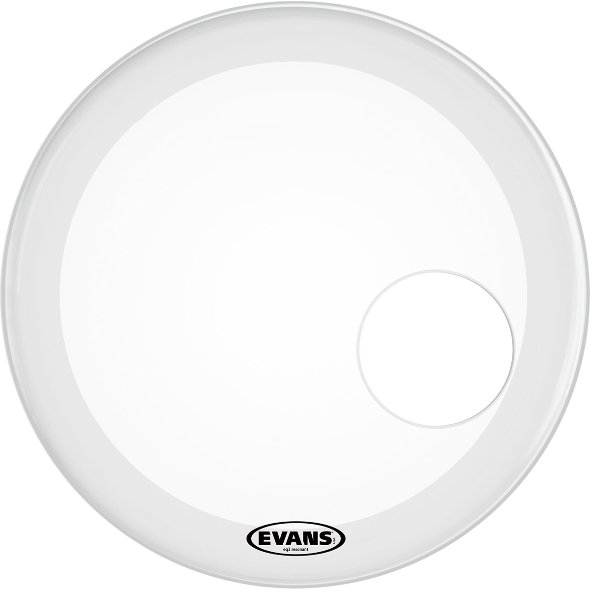 Parche Evans para Bombo 22" Blanco