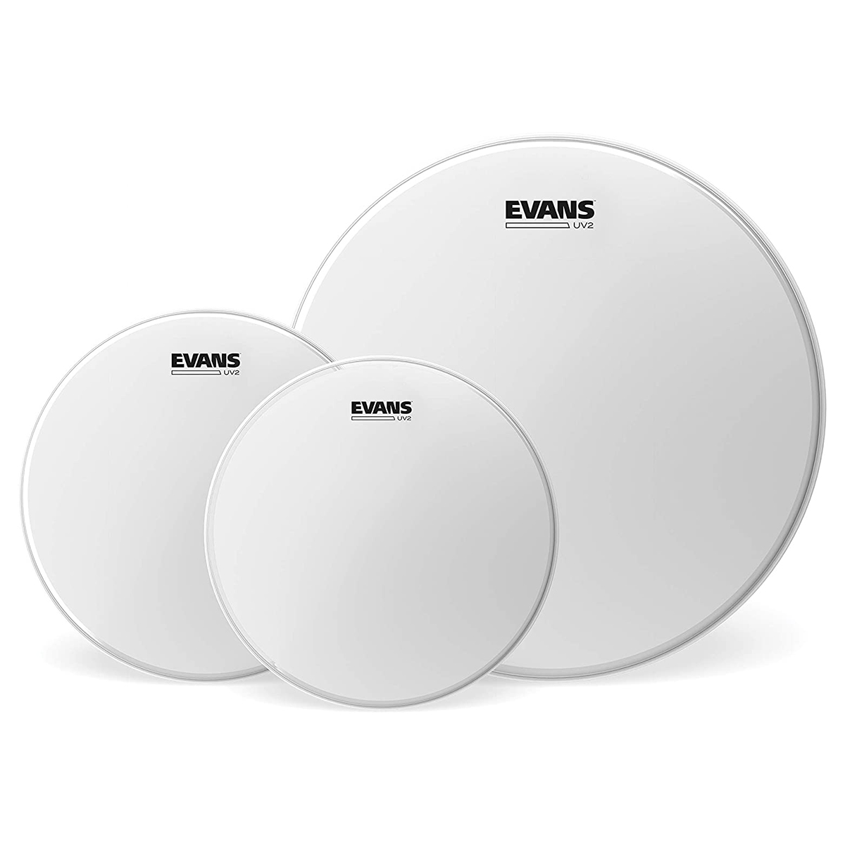 Pack Parches Tom Batería 10 12 16 " Evans Etp-uv2-r