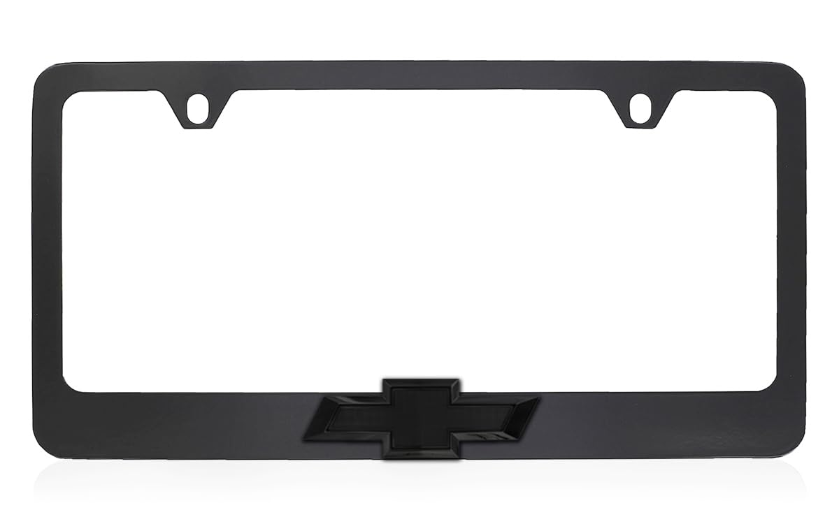 Foto 1 | Marco De Matrícula Para Chevrolet Chevy, Completamente Negro Metálico - Venta Internacional.