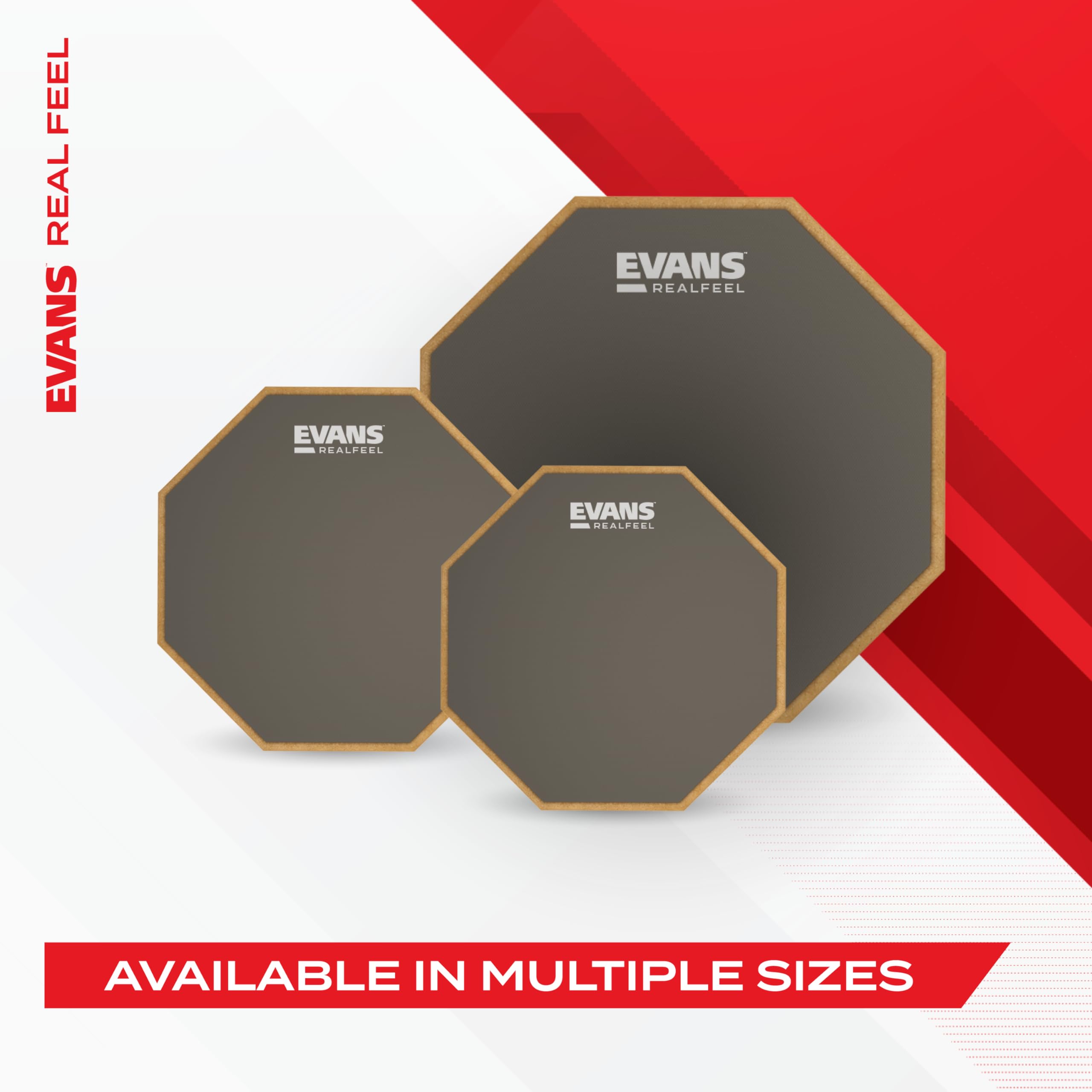 Foto 7 pulgar | Almohadilla De Entrenamiento De Batería Evans Realfeel, Goma De Mascar, 30 Cm - Venta Internacional.