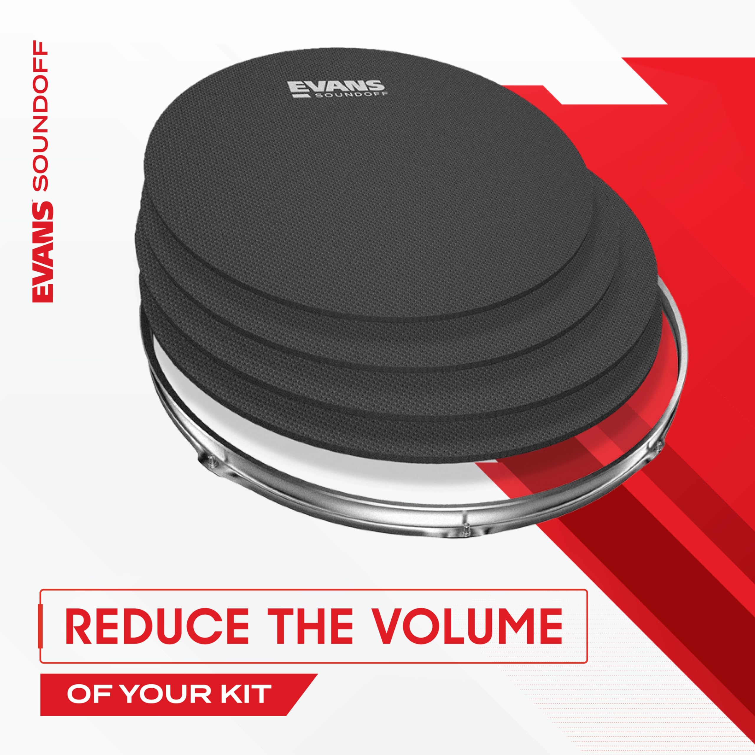 Foto 4 pulgar | Drum Mute Pads Evans Soundoff, Caja Completa, Paquete De 8 - Venta Internacional.