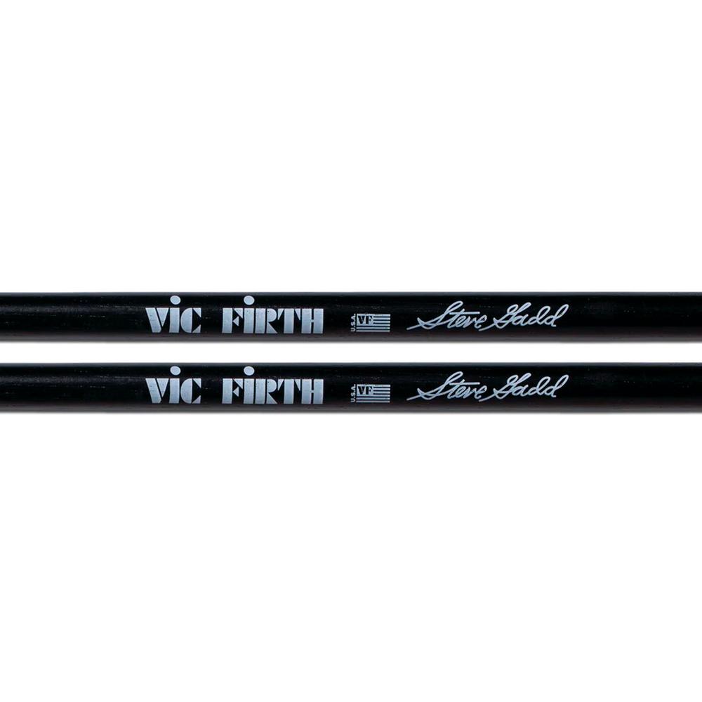 Foto 3 pulgar | Baquetas Steve Gadd Serie Signature Vic Firth SSG Negras Punta de Madera