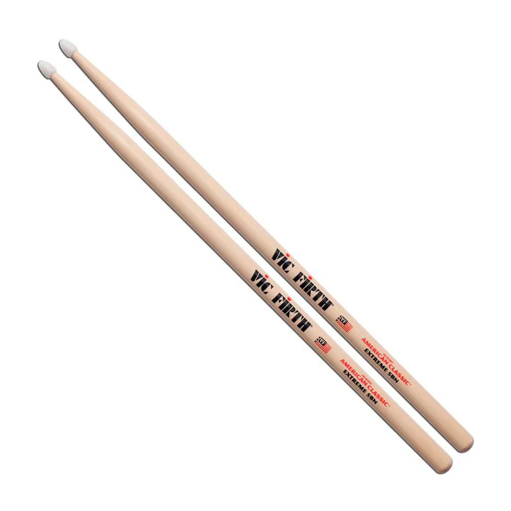 Baquetas American Classic Extreme Vic Firth X5BN color Natural Punta Nailon