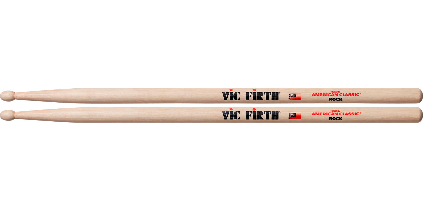 Foto 3 pulgar | Baquetas Rock para Batería Punta de Madera Vic Firth Rock