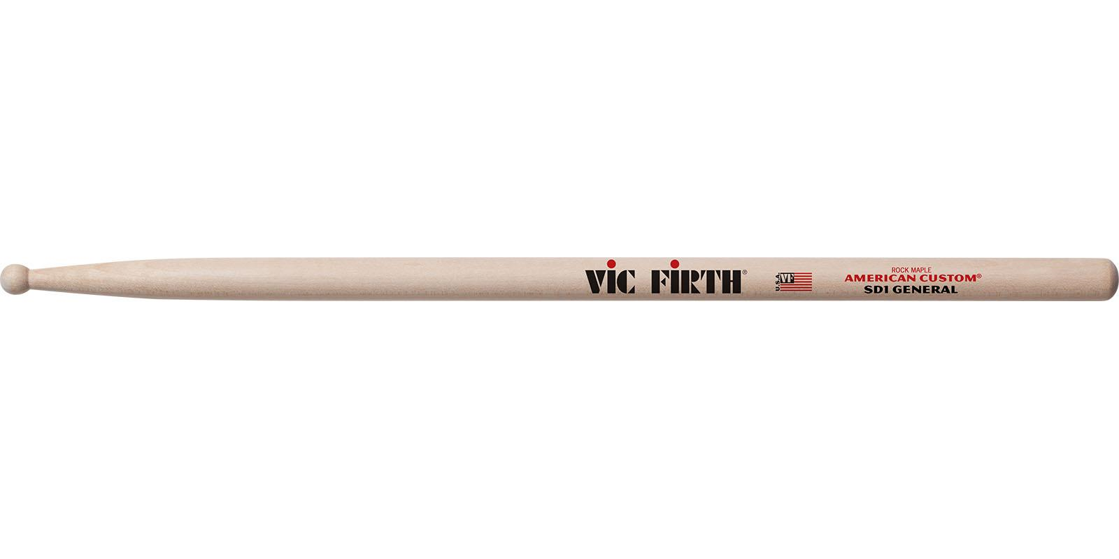 Foto 3 pulgar | Baquetas Vic Firth Sd1  para Baterista Punta Redonda Madera