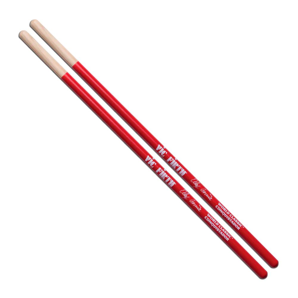 Baquetas para Timbal 'Conquistador' Alex Acuña Vic Firth SAA Rojas Serie World Classic