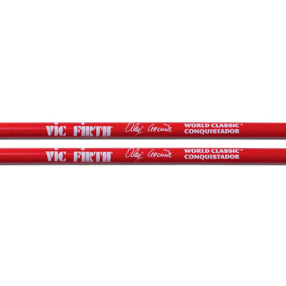 Foto 3 | Baquetas para Timbal 'Conquistador' Alex Acuña Vic Firth SAA Rojas Serie World Classic