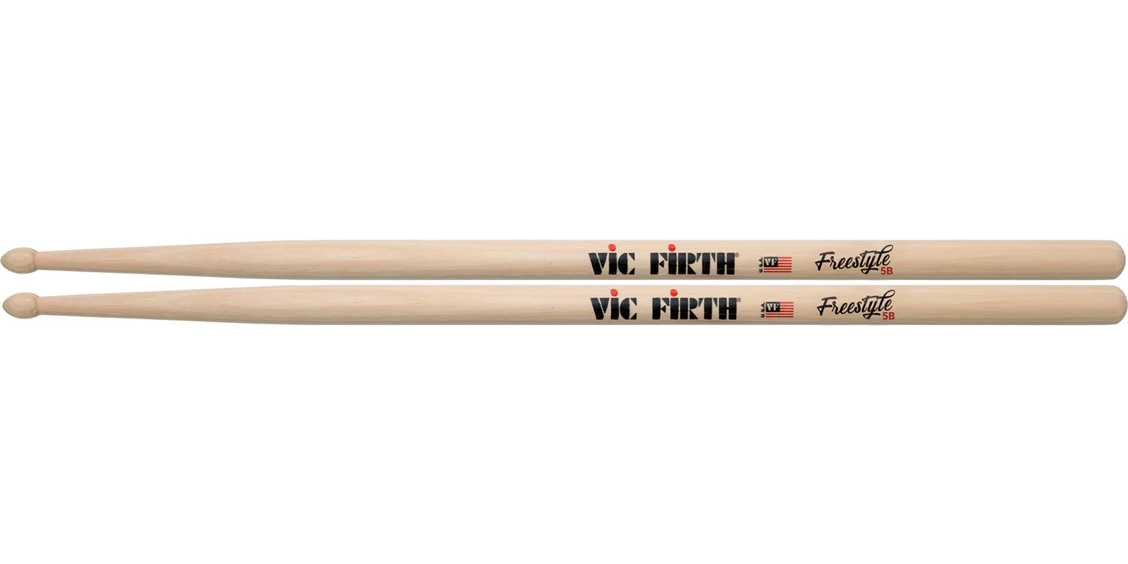 Foto 2 pulgar | Par de Baquetas 5b Punta de Madera Batería Vic Firth Fs5b