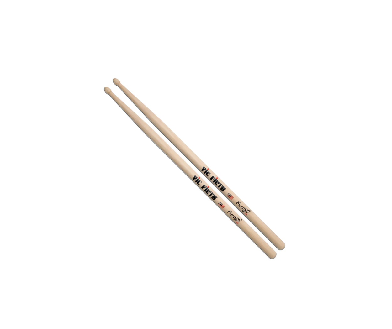 Foto 3 pulgar | Par de Baquetas 5b Punta de Madera Batería Vic Firth Fs5b