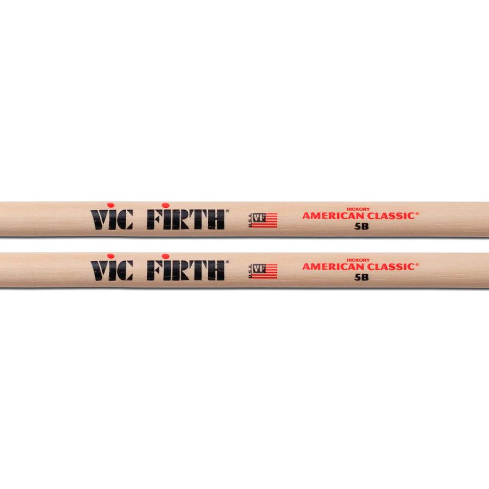Foto 3 pulgar | Baquetas 5b Punta de Madera para Batería Vic Firth 5b