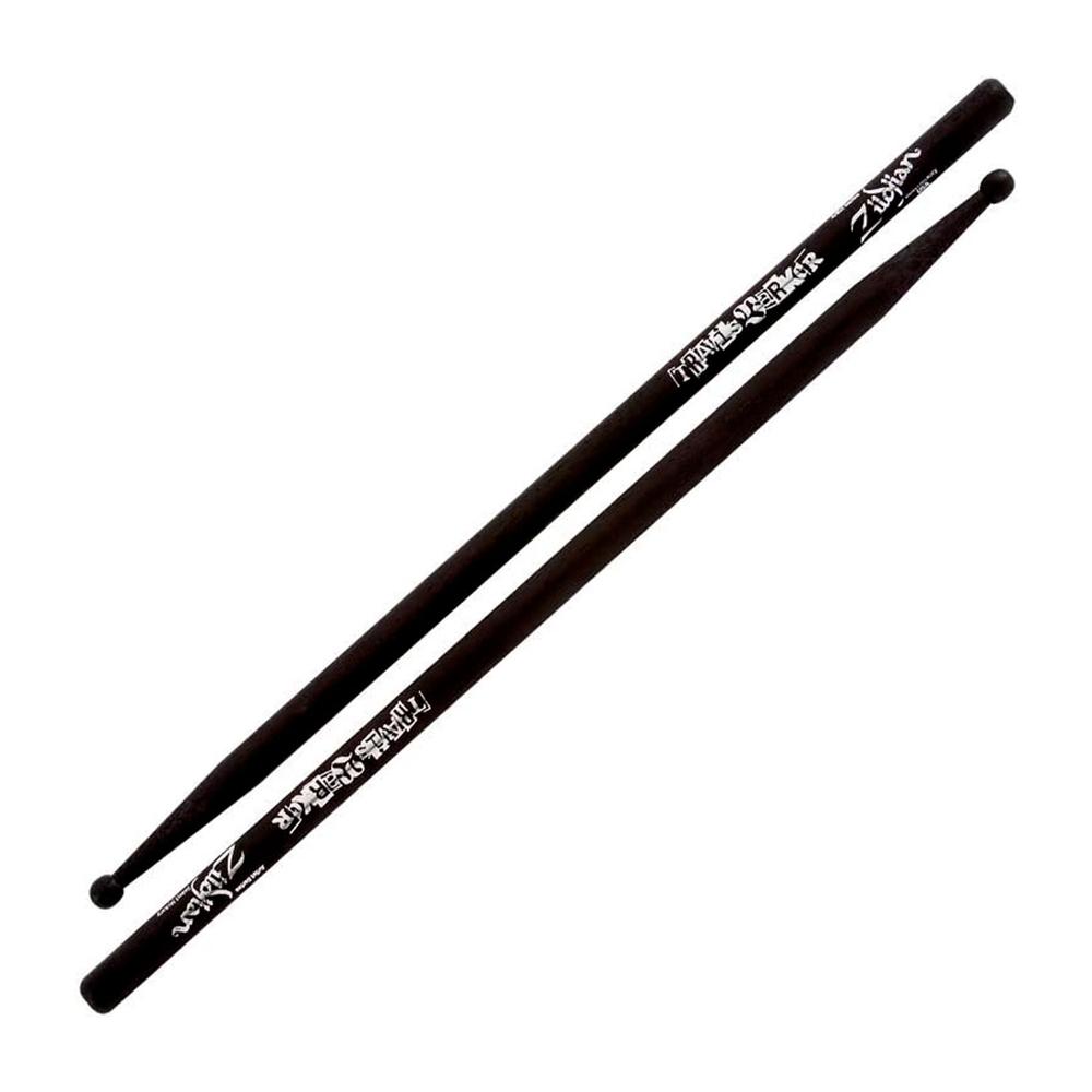 Foto 2 pulgar | Baquetas Travis Barker Artist Series Zildjian Zastblk Color Negro Punta Redonda De Madera