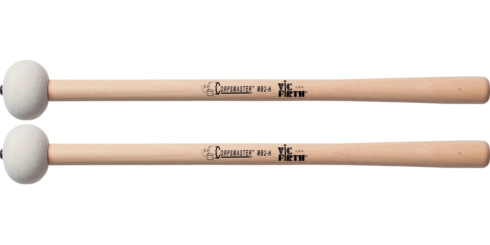 Foto 3 pulgar | Par De Baquetones Para Tambora Percusión Vic Firth Mb2h