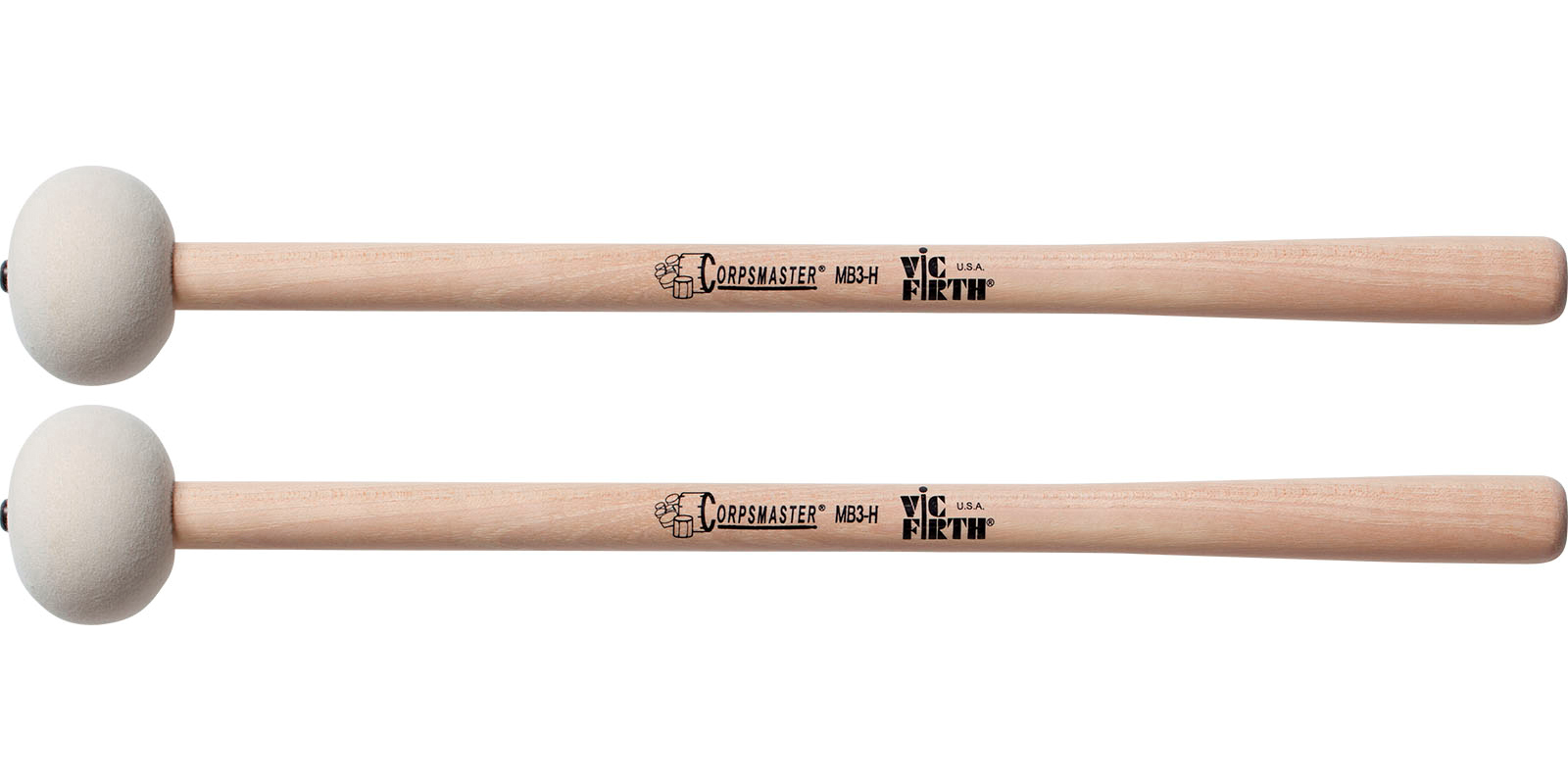 Foto 4 pulgar | Par De Baquetones Para Tambora Percusión Vic Firth Mb3h
