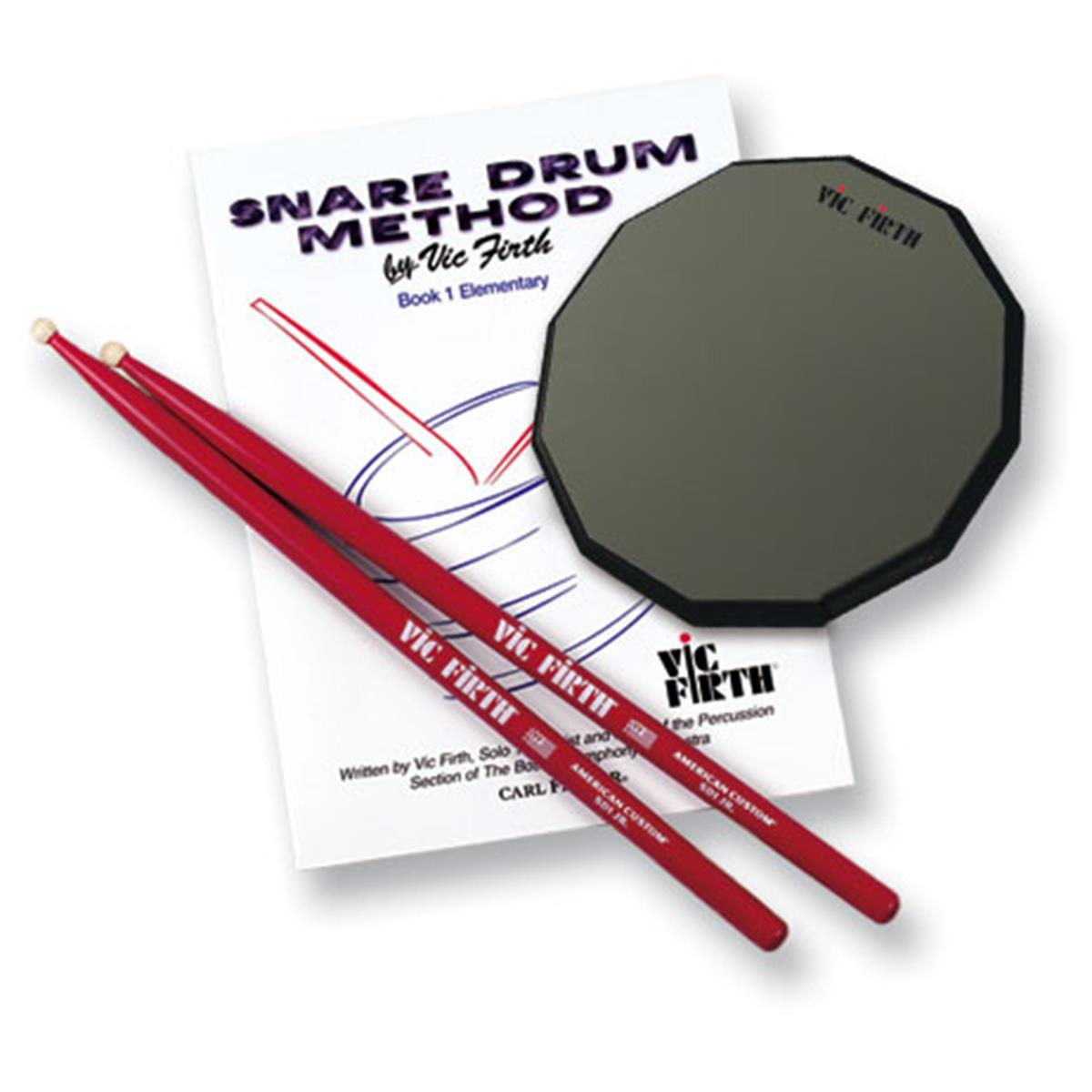Kit Pad Practicador De Batería Y Baquetas Vic Firth Lpad