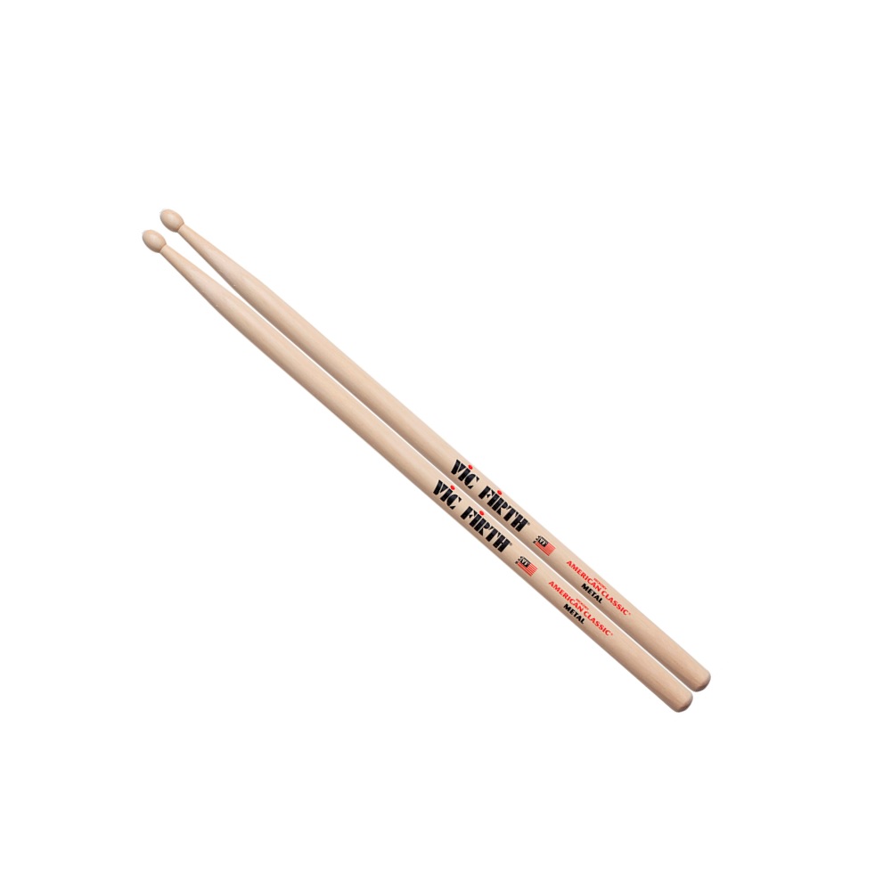 Foto 2 pulgar | Baquetas 17 Pulgadas Punta Madera Hickory Vic Firth Metal