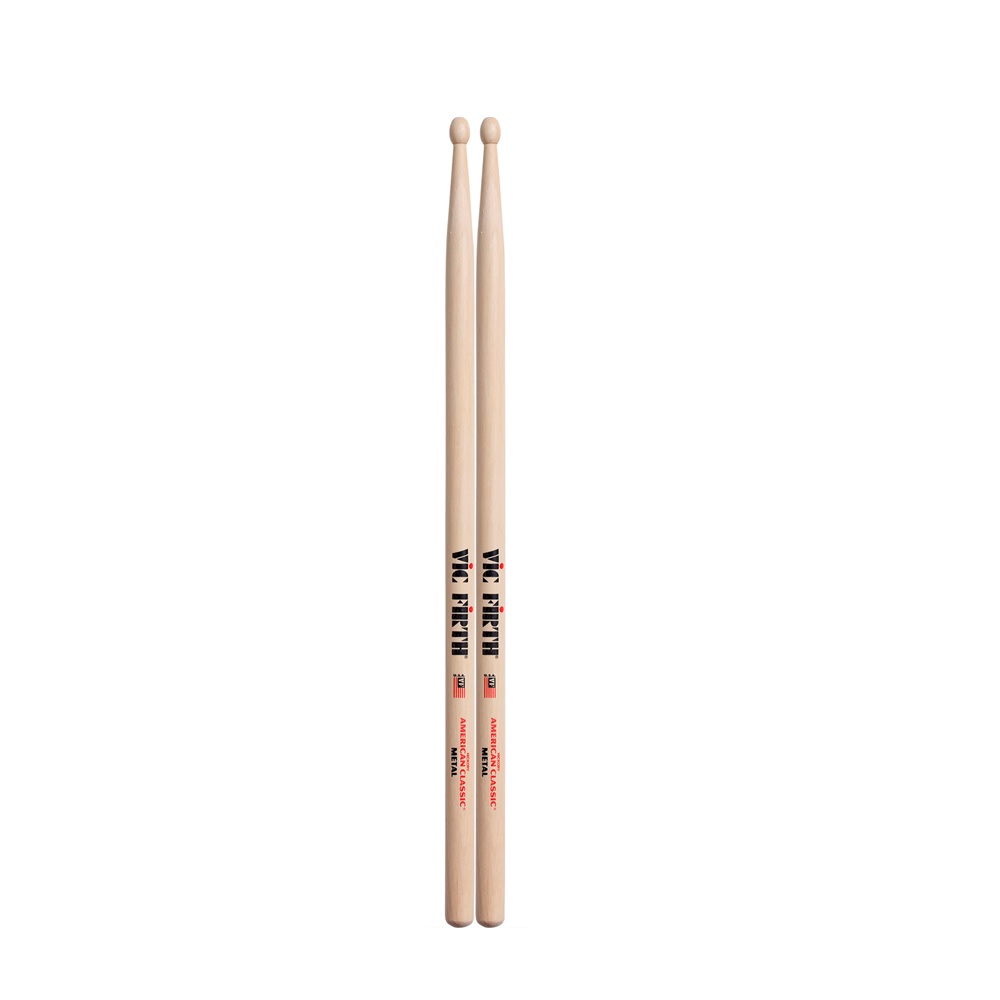 Foto 3 pulgar | Baquetas 17 Pulgadas Punta Madera Hickory Vic Firth Metal