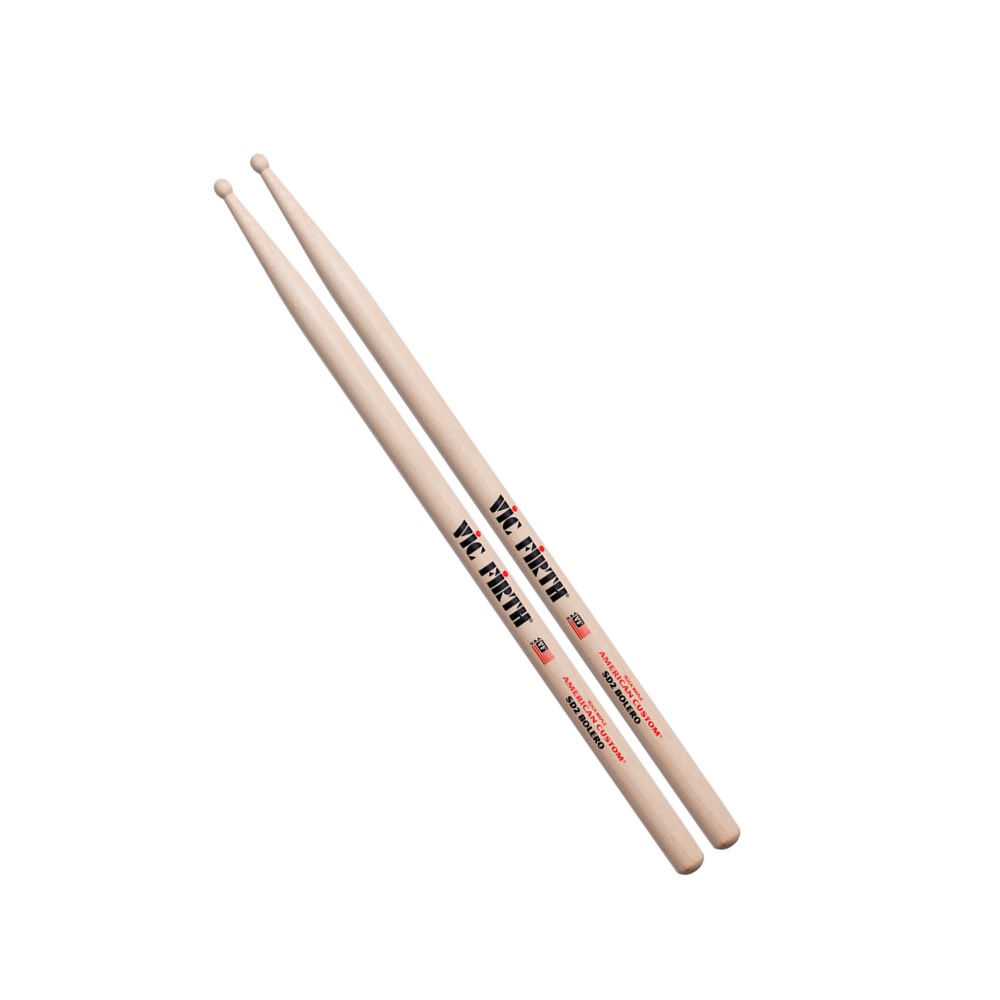 Foto 2 pulgar | Baquetas Para Baterista Punta De Madera Vic Firth Sd2