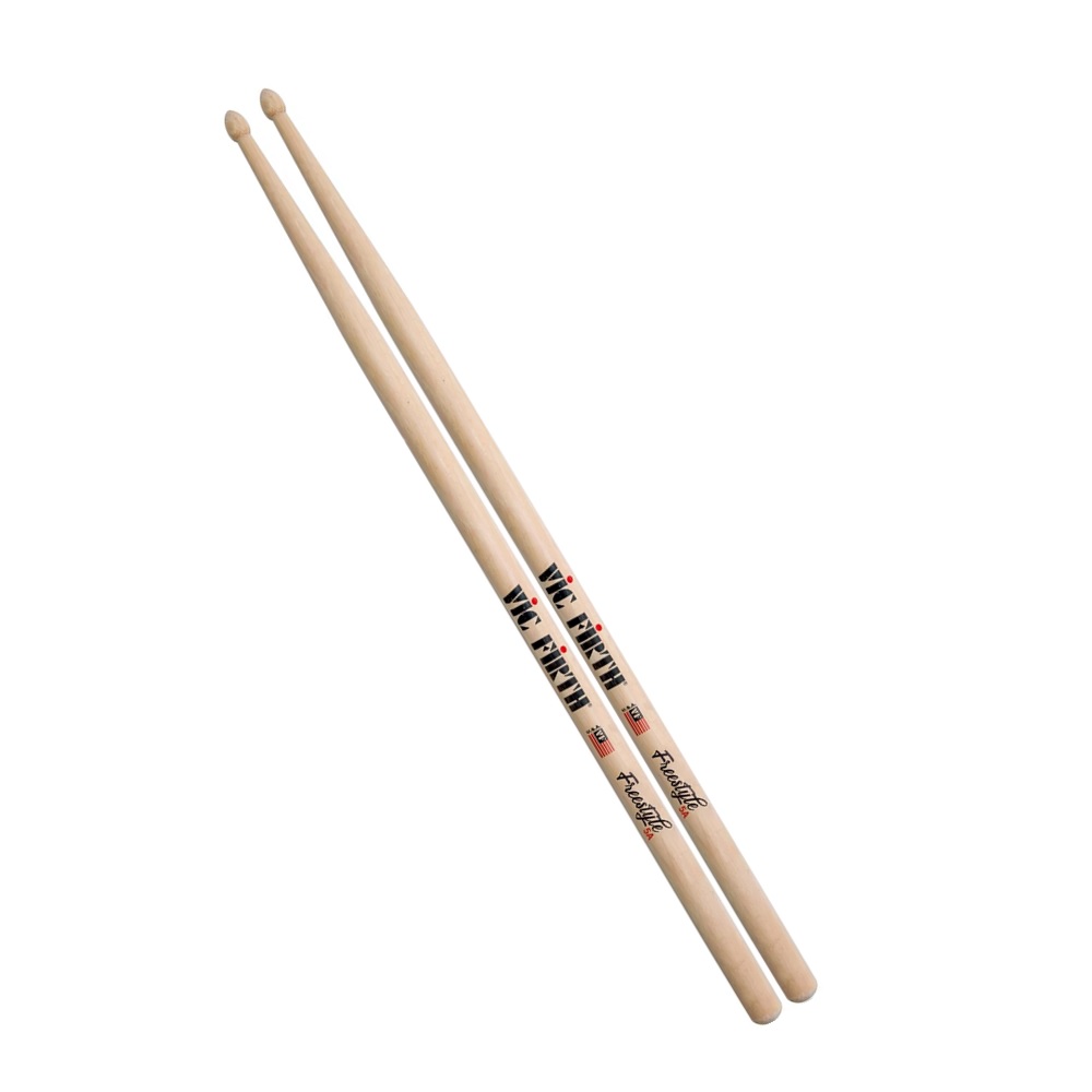 Foto 2 pulgar | Par de Baquetas 5a Punta de Madera para Batería Vic Firth Fs5a