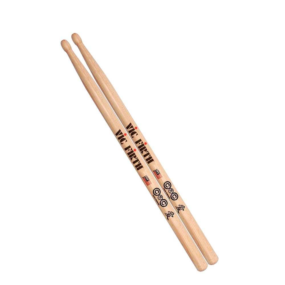 Foto 2 pulgar | Baquetas Punta de Madera para Batería Chris Coleman Vic Firth Scol