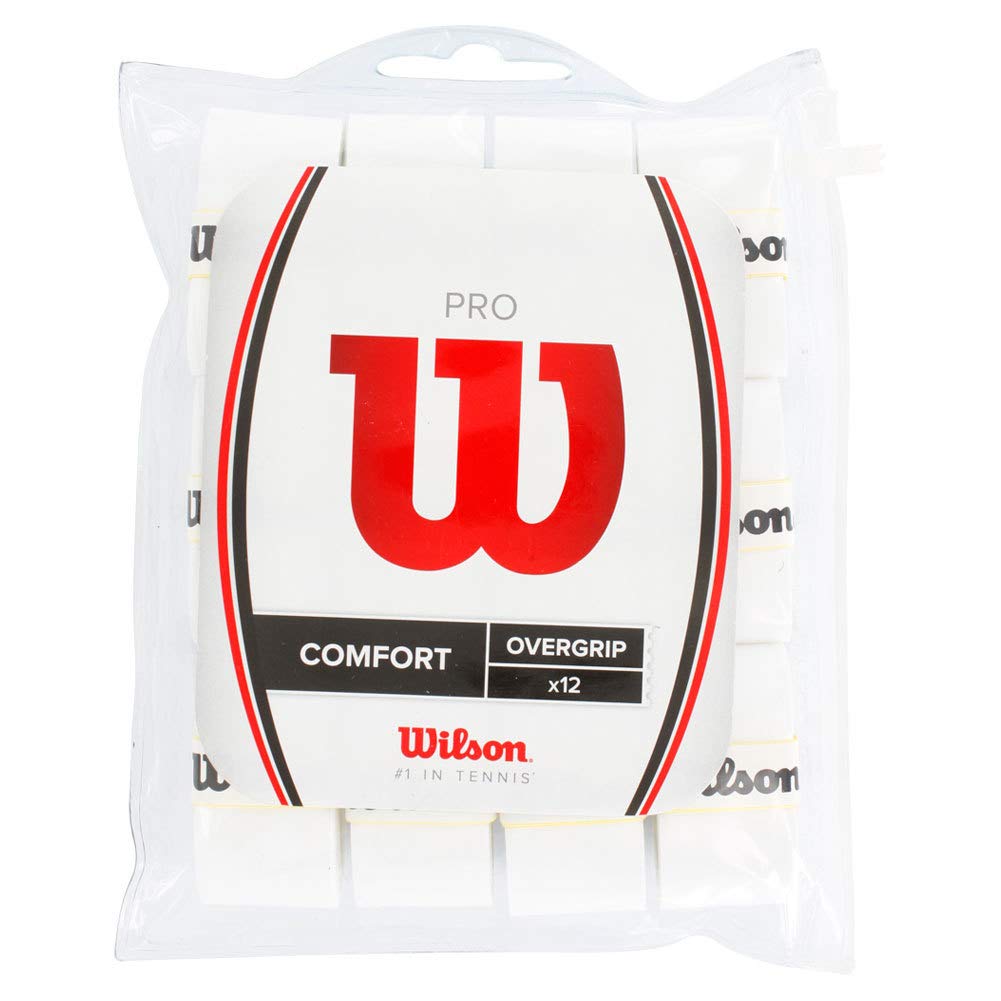 Tennis Overgrip Wilson Wrz4016wh Pro, Paquete De 12 Unidades Para Jugadores Frecuentes - Venta Internacional.