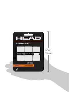 Foto 3 | Raqueta De Tenis Overgrip Head Xtreme Soft, Paquete De 3, Color Blanco - Venta Internacional.